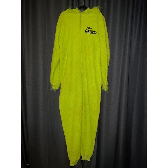 Ugly Christmas Sweater Xmas Onesie Size Large Grinch - Picture 1 of 3